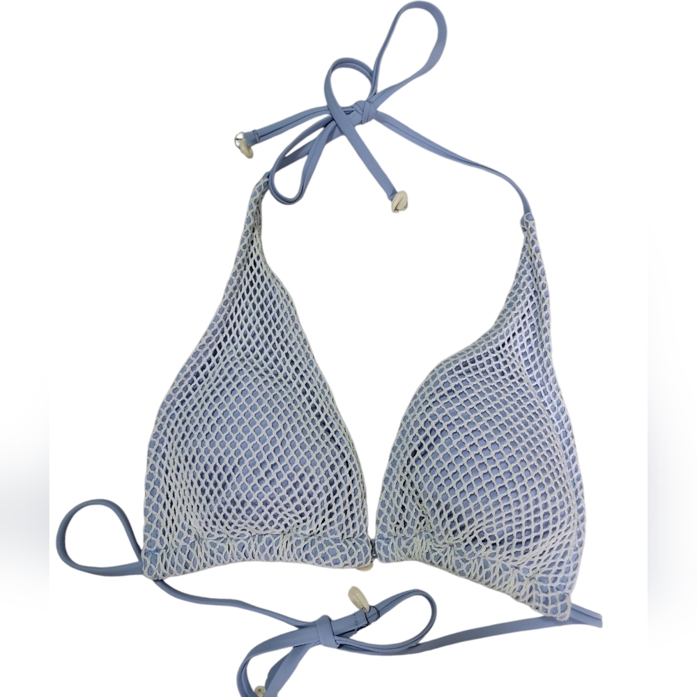 ZAFUL Bikini Top W/ Netting And Shells Sz 10 ( L) NWOT